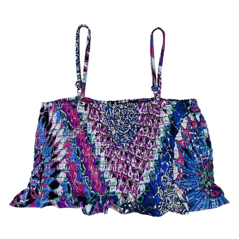 One-of-a-kind Reworked Crop Top - Picture 1 of 8